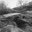 View from SW showing flood damaged bridge.