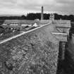 Elevated view of rooftops from S.