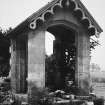 View of remains of porch.