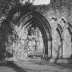 Copy of historic photograph showing detail of W doorway.