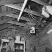 Interior.
W outbuildings, detail of roof structure.