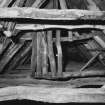 Detail of roof timbers.