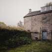 View of rear courtyard from S