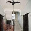 Interior. View of staircase hall from E