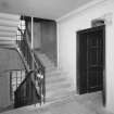 Interior. View of staircase at first floor level.