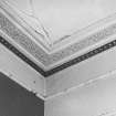 Interior.
Detail of cornice in E apartment on first floor.