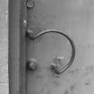 Detail of door handle of building 30.