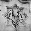 Stirling railway station. Detail of decorative plaque.