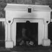 Interior.
Dining room, detail of chimney piece.