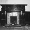 Interior.
Dining room, detail of chimney piece in SE turret room.