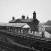 General view of main building and platform 1 with canopy from S.