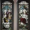 Interior.
Detail of stained glass windows depicting Sermon on the mount by Ballantine 1901-1906.