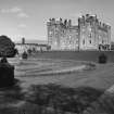 General view of castle from terraced garden to South West.