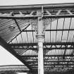 View of ironwork canopy supports on W platform.