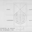 Photographic copy of plan, 'The Geometry of Design Theatre Dumfries 1792' by Colin Morton