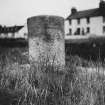 Detail of granite bollard.