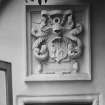 Interior.
Detail of armorial panel.