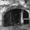 Interior.
Ground floor, kitchen, view of fireplace.