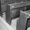 Pews, detail