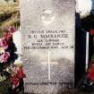 Photograph of Berriedale Churchyard, Commonwealth War Grave Airgunner D. G. MacKenzie