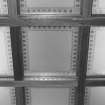 Interior, detail gallery ceiling showig etched glass lay-light