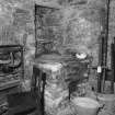 Interior, detail of wash house boiler
