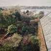 View of garden from first floor of house