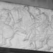 Interior, detail of gallery parthenon plaster frieze