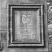 Detail of 1455-1955 anniversary plaque.