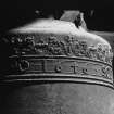 Belfry, detail of 1646 bell, Tolbooth, Kirkcudbright.