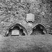 Interior.
View of tomb recesses and memorials in nave.