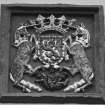 Detail of heraldic panel.