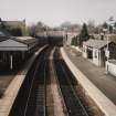 Elevated view from NE of platforms from footbridge