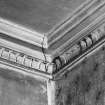 First floor interior, central apartment, detail of cornice prior to restoration