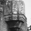 Sundial at West corner of South wall