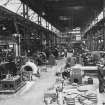 Interior. View along main repair/engineering workshop.