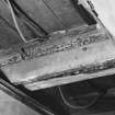 Interior, detail of painted beam