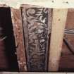 Interior, detail of painted beam