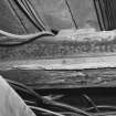 Interior, detail of painted beam