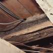 Interior, detail of painted beam