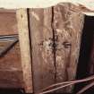 Interior, detail of painted beam