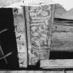 Interior, detail of painted beam