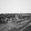 Elevated general view of quarry and mine entrances from South West