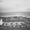 General view of Culross rooftops from Session Green, including view of rear of modern 
housing off Back Causeway