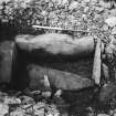 Excavation, view of cist.