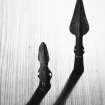 Broughton School, bronze looped spearhead, NMAS DG 93.
Castlecraig, bronze looped spearhead, NMAS DG 77.