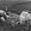Borrowston Rig South, cairn: Ordnance Survey ground photograph of cup-marked stone
