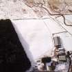 Tom's Knowe, oblique aerial view, taken from the NE, centred on the snowmark of a bank barrow.