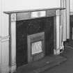 Ground floor, South West apartment, fireplace