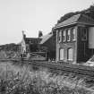 View of signal box and cottage from South East